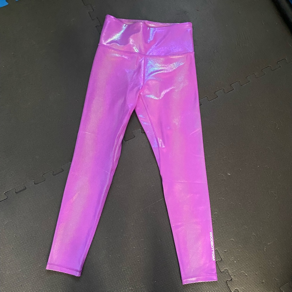 Wodbottom purple shiney hiney leggings, S